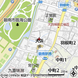 愛知県碧南市本郷町周辺の地図