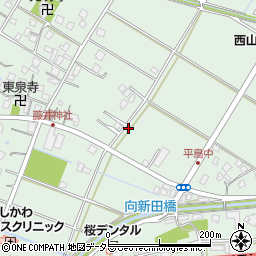 静岡県藤枝市平島155周辺の地図
