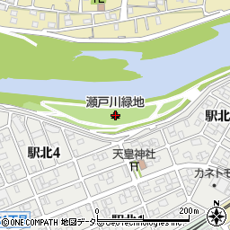 瀬戸川緑地周辺の地図