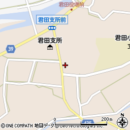広島県三次市君田町東入君593-2周辺の地図