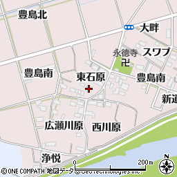愛知県新城市豊島東石原周辺の地図