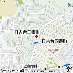 大阪府高槻市日吉台三番町8-20周辺の地図
