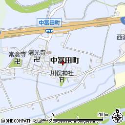 三重県鈴鹿市中冨田町周辺の地図