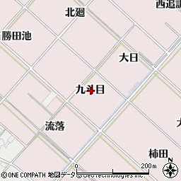 愛知県西尾市上永良町九斗目周辺の地図