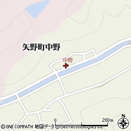 兵庫県相生市矢野町中野26周辺の地図
