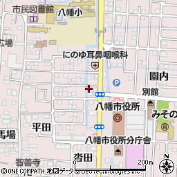 奥本電気店周辺の地図