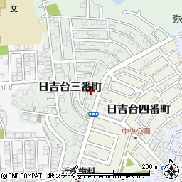 大阪府高槻市日吉台三番町8-5周辺の地図