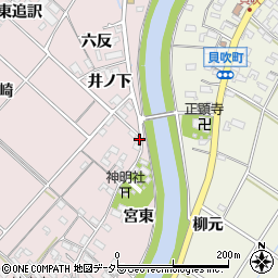 愛知県西尾市上永良町宮西6周辺の地図