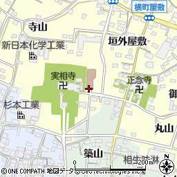 愛知県西尾市上町下屋敷周辺の地図