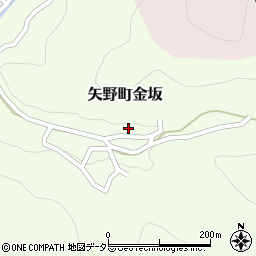 兵庫県相生市矢野町金坂221周辺の地図