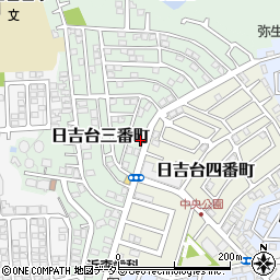 大阪府高槻市日吉台三番町8-18周辺の地図