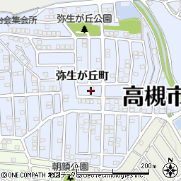 大阪府高槻市弥生が丘町44周辺の地図