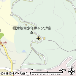 摂津峡青少年キャンプ場周辺の地図