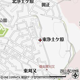 京都府八幡市橋本東浄土ケ原周辺の地図
