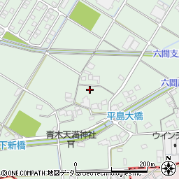 静岡県藤枝市平島1065-2周辺の地図