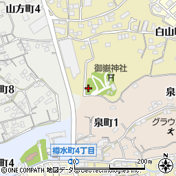 みたけ公園周辺の地図