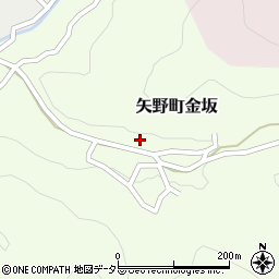 兵庫県相生市矢野町金坂142周辺の地図