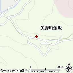 兵庫県相生市矢野町金坂141周辺の地図