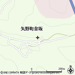 兵庫県相生市矢野町金坂225周辺の地図