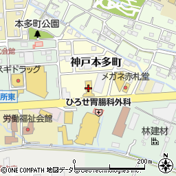 三重トヨタ自動車鈴鹿店周辺の地図