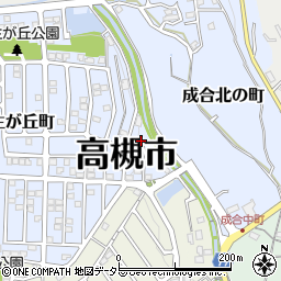大阪府高槻市弥生が丘町2周辺の地図