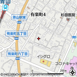 愛知県半田市有楽町周辺の地図