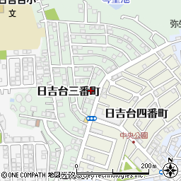 大阪府高槻市日吉台三番町8-6周辺の地図
