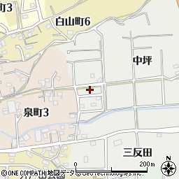 愛知県常滑市樽水中坪223周辺の地図