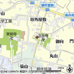 愛知県西尾市上町下屋敷11周辺の地図