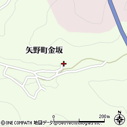 兵庫県相生市矢野町金坂233周辺の地図