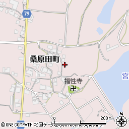 兵庫県加西市桑原田町421周辺の地図