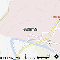 兵庫県相生市矢野町森周辺の地図