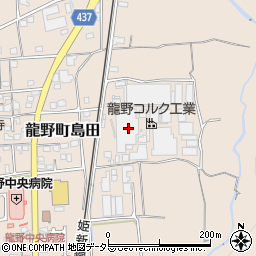 兵庫県たつの市龍野町島田周辺の地図