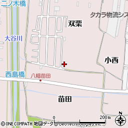 京都府八幡市八幡双栗65-102周辺の地図