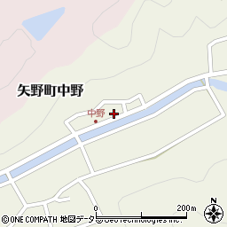兵庫県相生市矢野町中野43周辺の地図