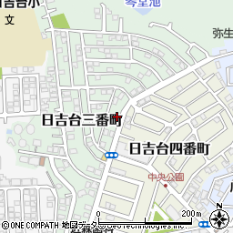 大阪府高槻市日吉台三番町8-19周辺の地図