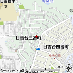 大阪府高槻市日吉台三番町周辺の地図