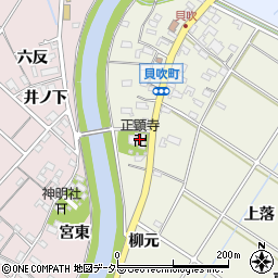 正顕寺周辺の地図