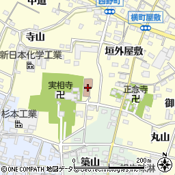 西尾市西野町ふれあいセンター周辺の地図