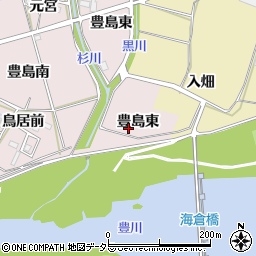 愛知県新城市豊島（東）周辺の地図