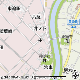 愛知県西尾市上永良町宮西1周辺の地図