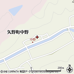 兵庫県相生市矢野町中野41周辺の地図