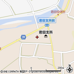 広島県三次市君田町東入君656周辺の地図