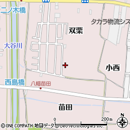 京都府八幡市八幡双栗65-98周辺の地図