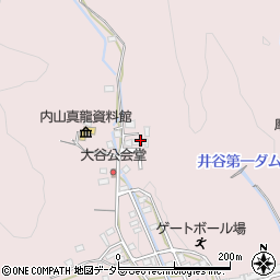 静岡県浜松市天竜区大谷周辺の地図