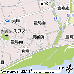愛知県新城市豊島鳥居前周辺の地図
