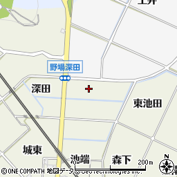 愛知県額田郡幸田町野場西池田周辺の地図