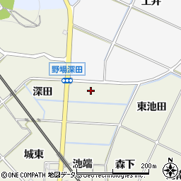 愛知県幸田町（額田郡）野場（西池田）周辺の地図