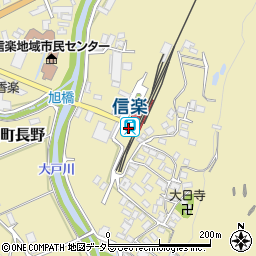 信楽駅周辺の地図