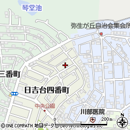 大阪府高槻市日吉台四番町4周辺の地図